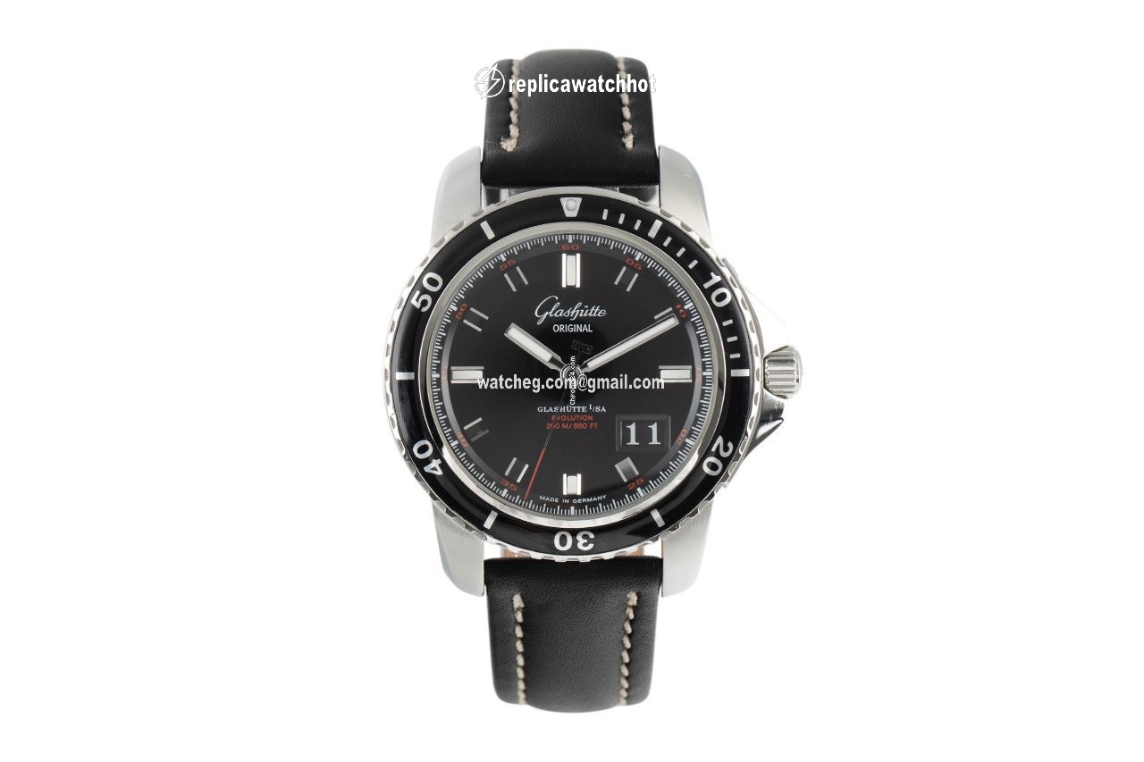 Glashtte Original Sport Evolution Panorama Date Mens watch Unisex Automatic Steel 39-42-43-03-04 2