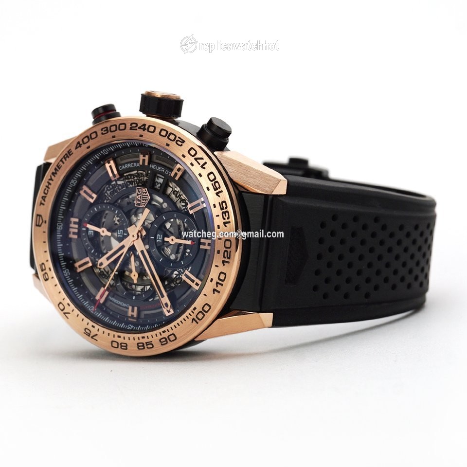 TAG Heuer Carrera Calibre HEUER 01 Mens watch Unisex Automatic Rose gold CAR2A5B.FT6044 2