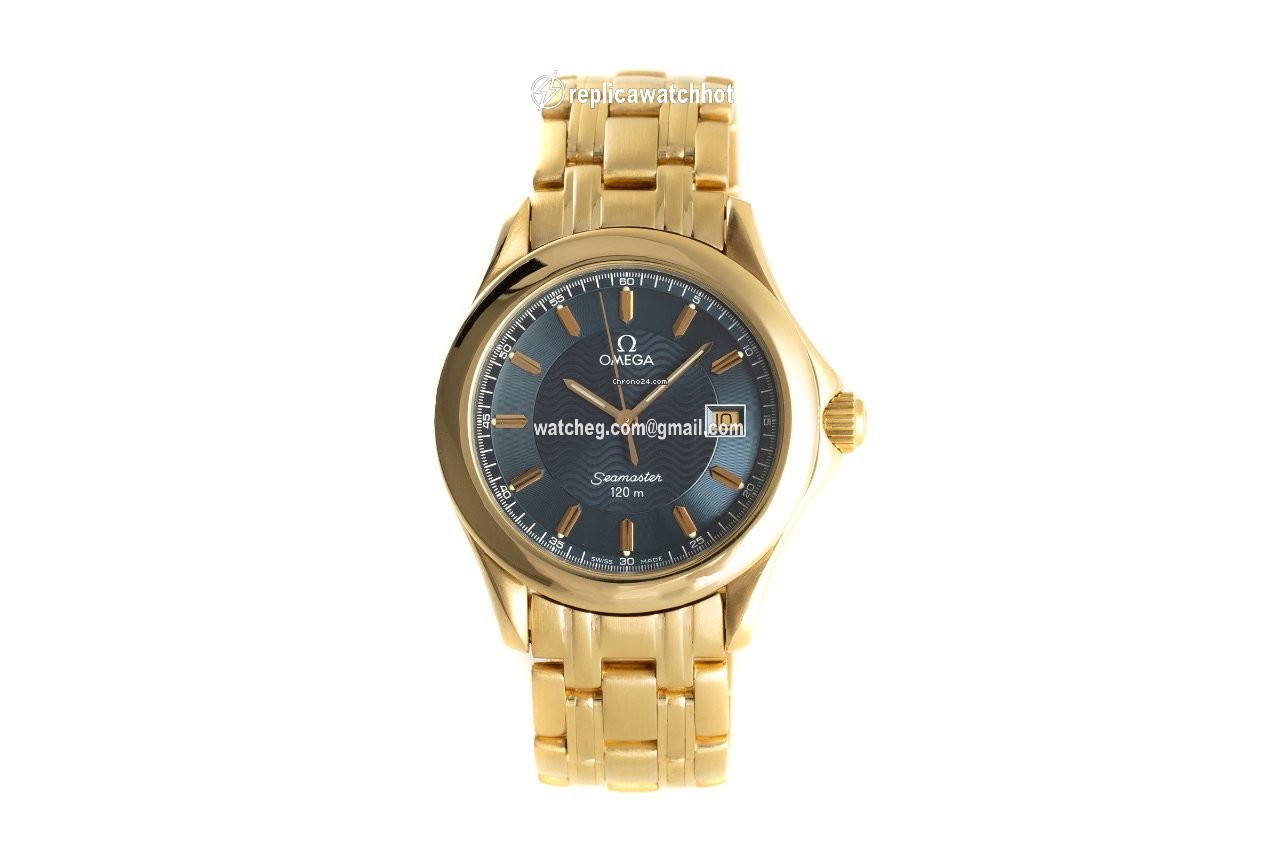 Omega Seamaster Mens watch Unisex Quartz Yellow gold 196.1501 2