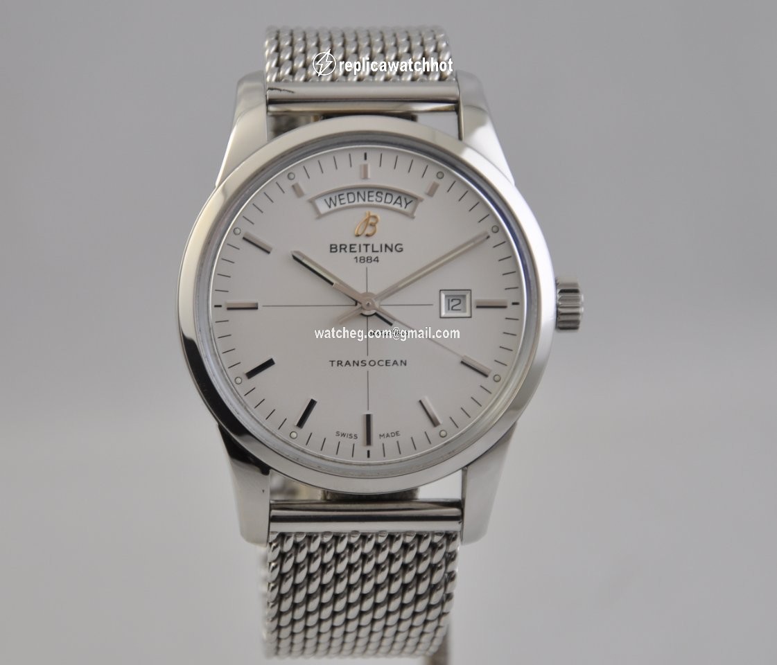 Breitling Transocean Day & Date Mens watch Unisex Automatic Steel A4531012 G751 154A 2
