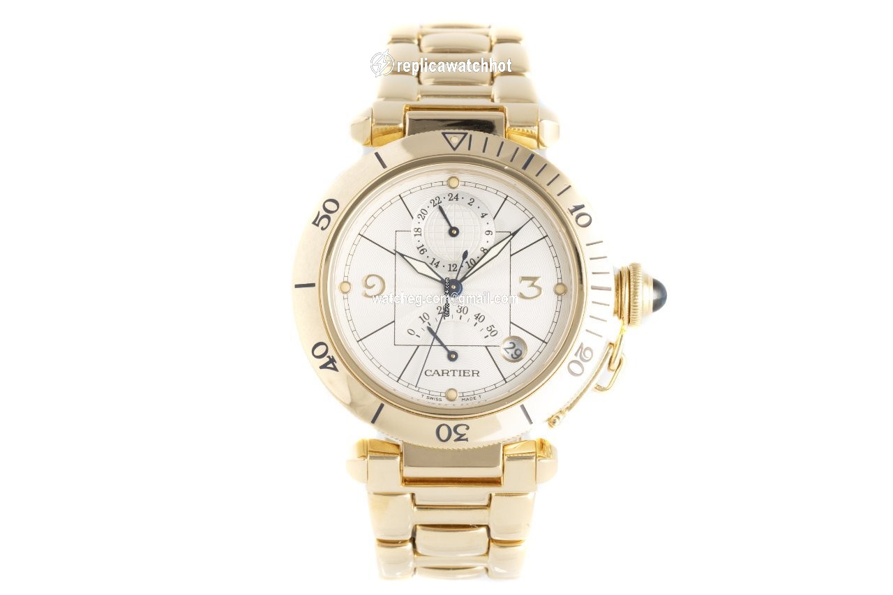 Cartier Pasha Mens watch Unisex Automatic Yellow gold 2395 2