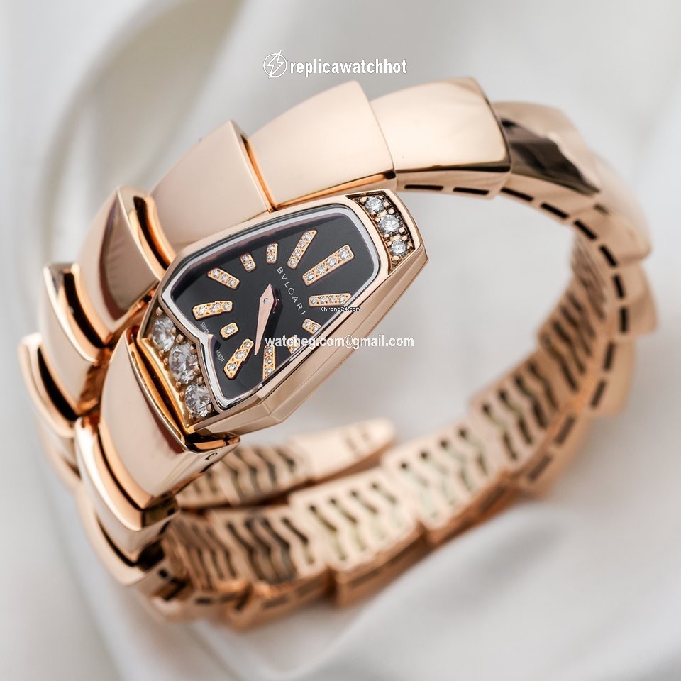 Bulgari Serpenti Womens watch Quartz Rose gold SP P 26 G 2