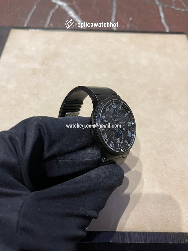 Ulysse Nardin Marine Chronometer 41mm Mens watch Unisex Automatic Steel 263-66LE-3C 42-BLACK 2