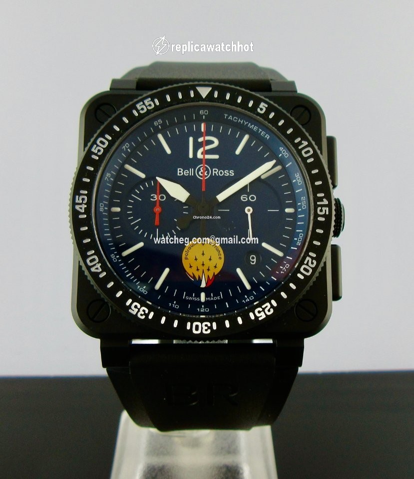 Bell & Ross BR 03-94 Chronographe Mens watch Unisex Automatic Ceramic BR0394-PAF1-CE SRB 2