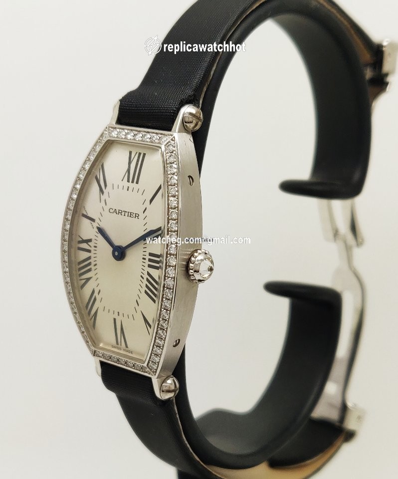Cartier Tonneau Womens watch Manual winding White gold 2711 2
