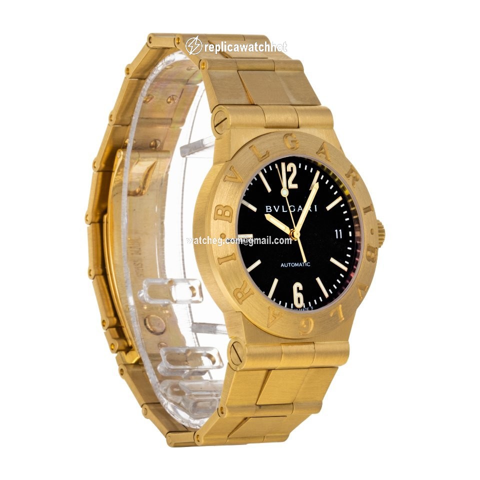 Bulgari Diagono Mens watch Unisex Automatic Yellow gold LCV 35 G 2