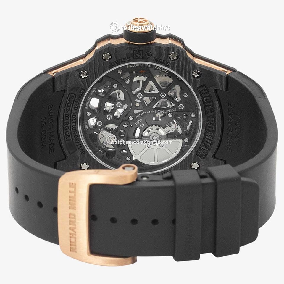 Richard Mille Mens watch Unisex Automatic Carbon RM33-02 RG CA 2