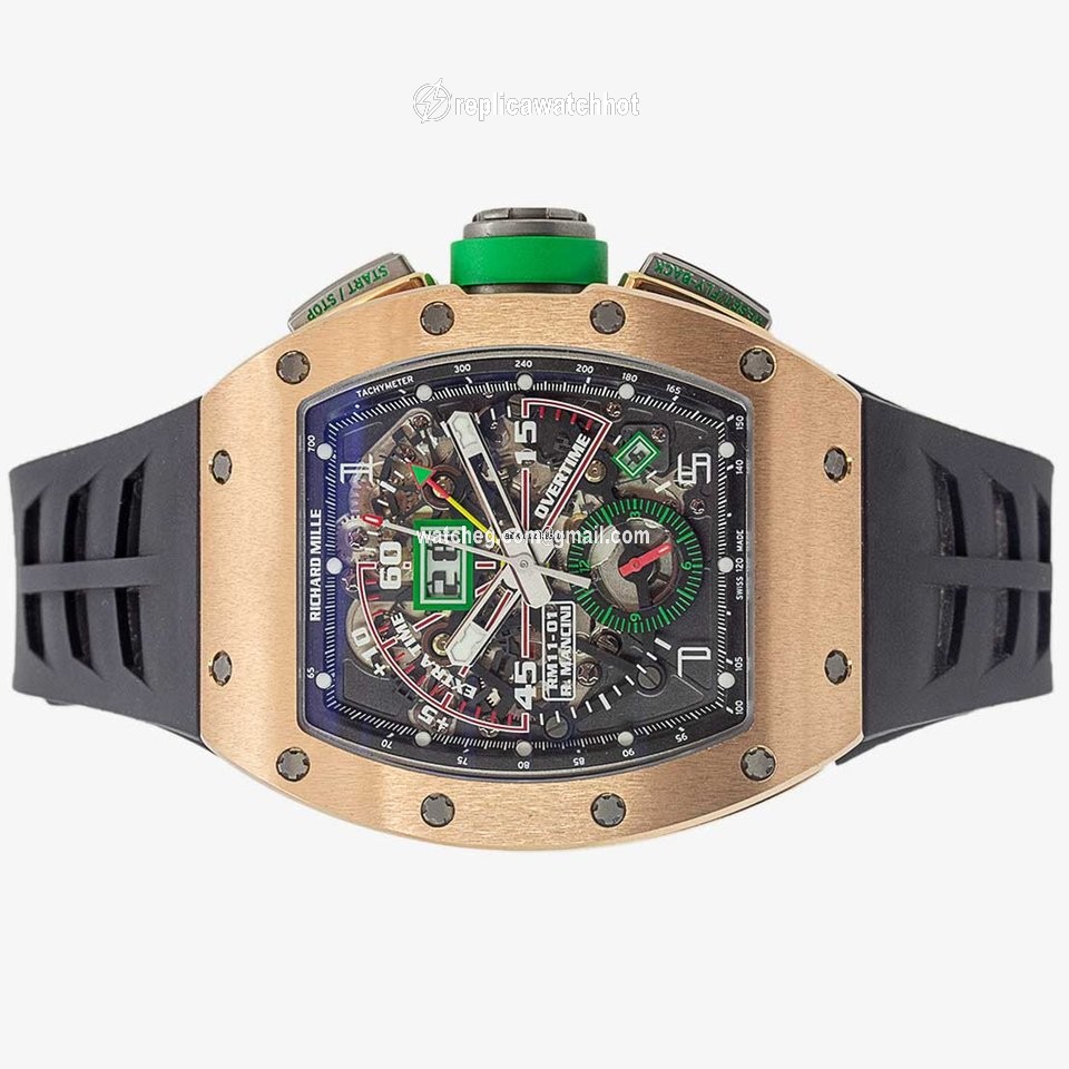 Richard Mille RM 011 Mens watch Unisex Automatic Rose gold RM 11-01 2
