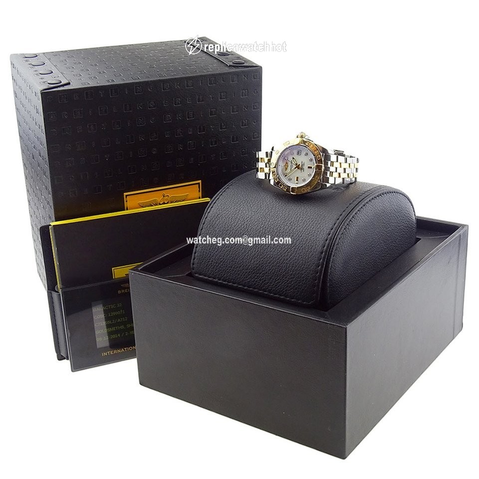 Breitling Galactic 32 Womens watch Quartz Gold Steel C71356L2 2