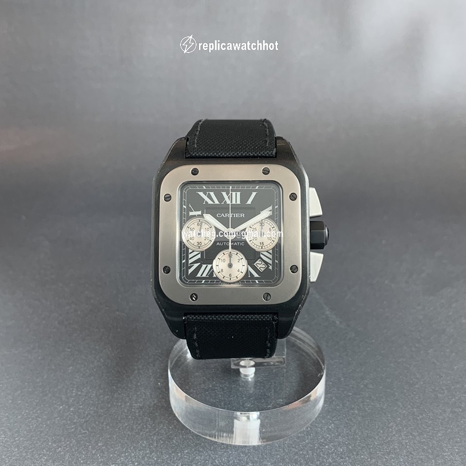 Cartier Santos 100 Mens watch Unisex Automatic Steel W2020005 2
