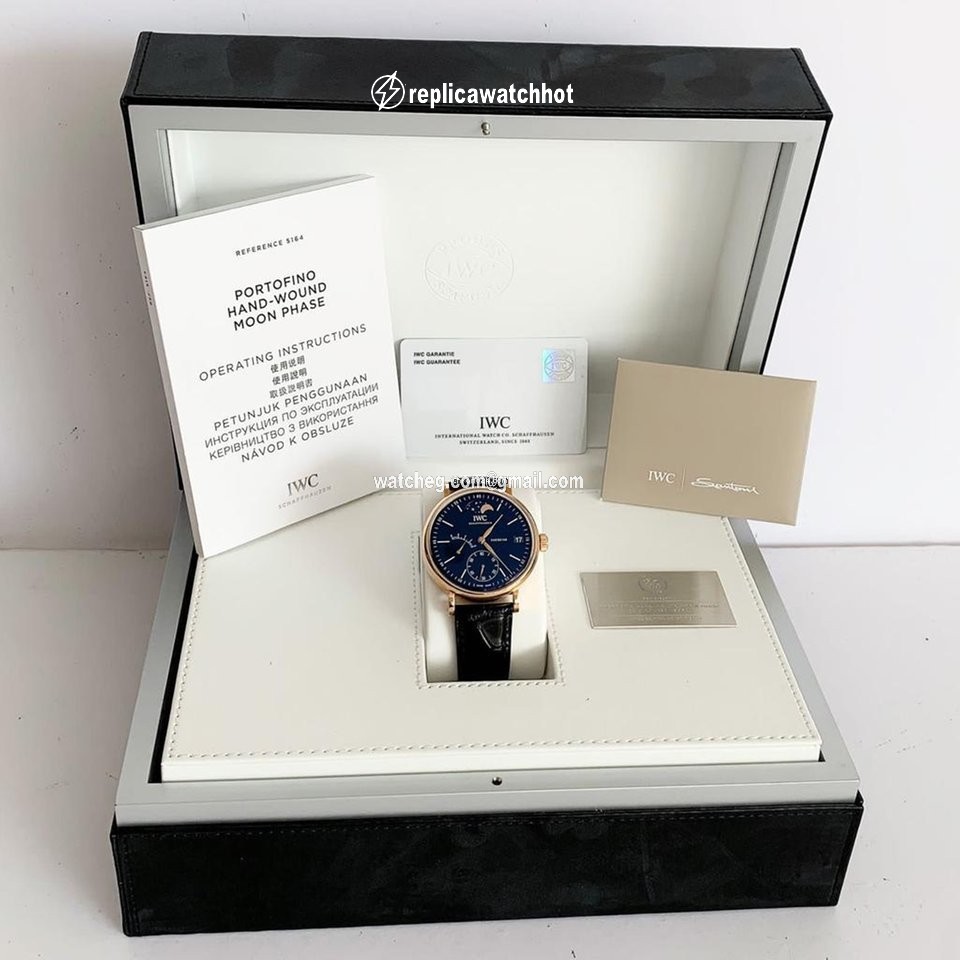IWC Portofino Hand-Wound Mens watch Unisex Manual winding Red gold IW516407 2