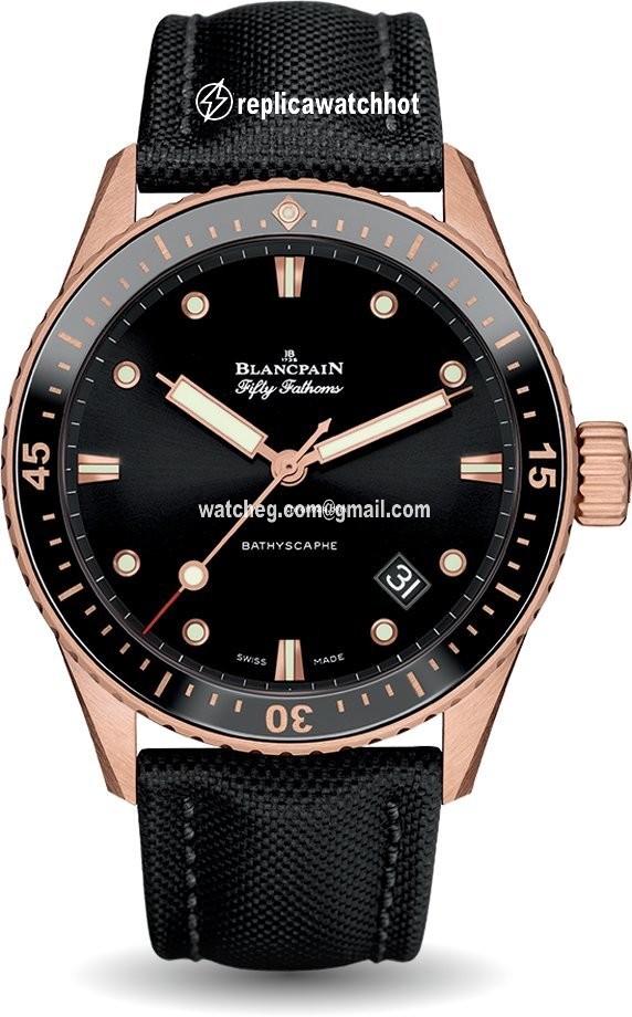 Blancpain Fifty Fathoms Bathyscaphe Mens watch Unisex Automatic Rose gold 5000-36S30-B52 A 2