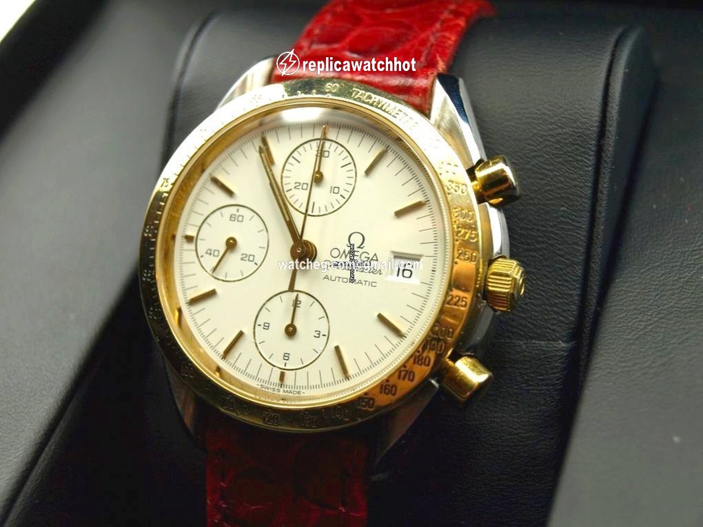 Omega Speedmaster Mens watch Unisex Automatic Gold Steel 1750043 2
