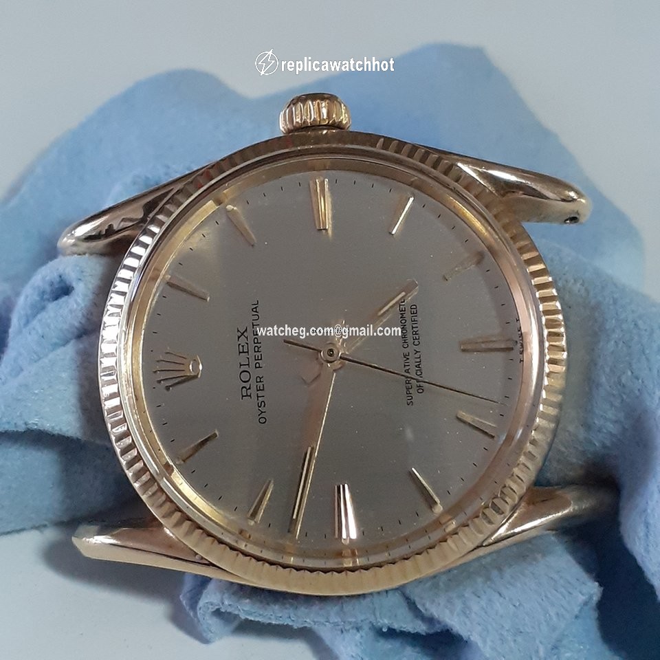Rolex Oyster Perpetual 34 Mens watch Unisex Yellow gold Automatic 1011 2