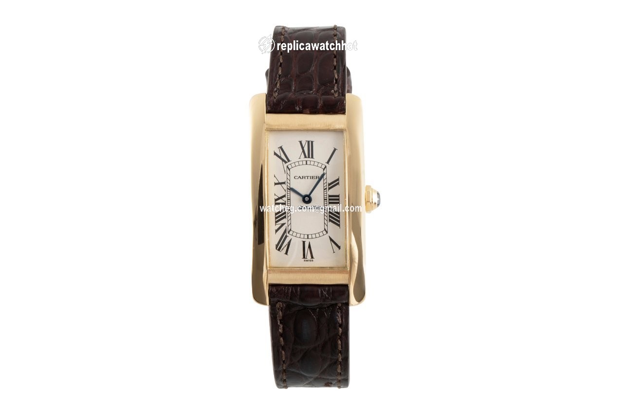 Cartier Tank Americaine Mens watch Unisex Quartz Yellow gold 1720 2