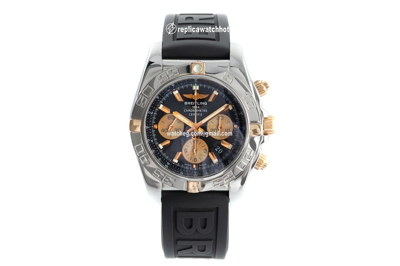 Breitling Chronomat 44 Mens watch Unisex Automatic Gold Steel IB0110 2