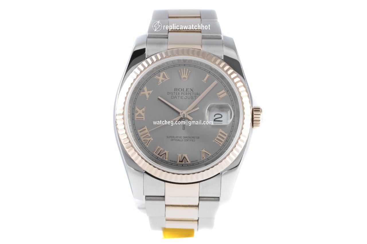 Rolex Datejust 36 Mens watch Unisex Gold Steel Automatic 116231 2
