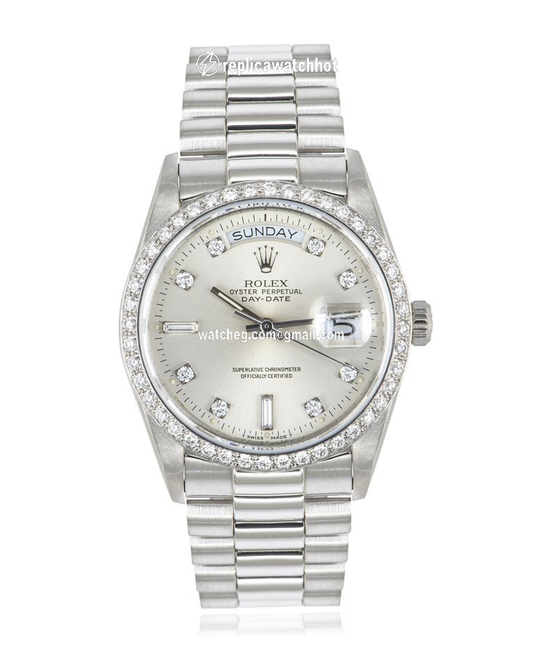 Rolex Day-Date 36 Mens watch Unisex Platinum Automatic 18046 2