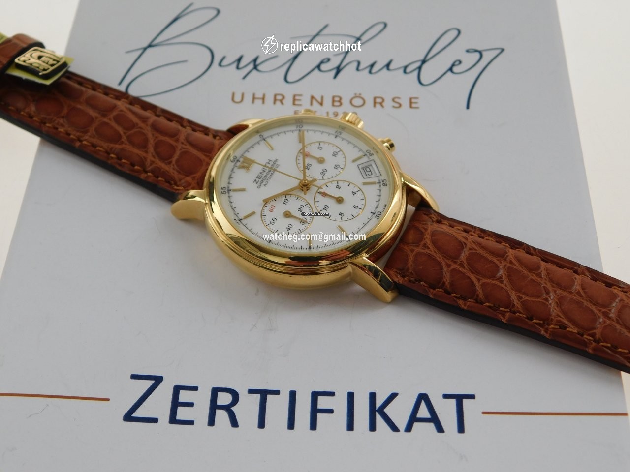 Zenith El Primero Chronograph Mens watch Unisex Automatic Yellow gold 06-0023 2