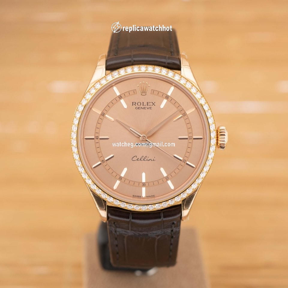 Rolex Cellini Time Mens watch Unisex Rose gold Automatic 50705RBR 2