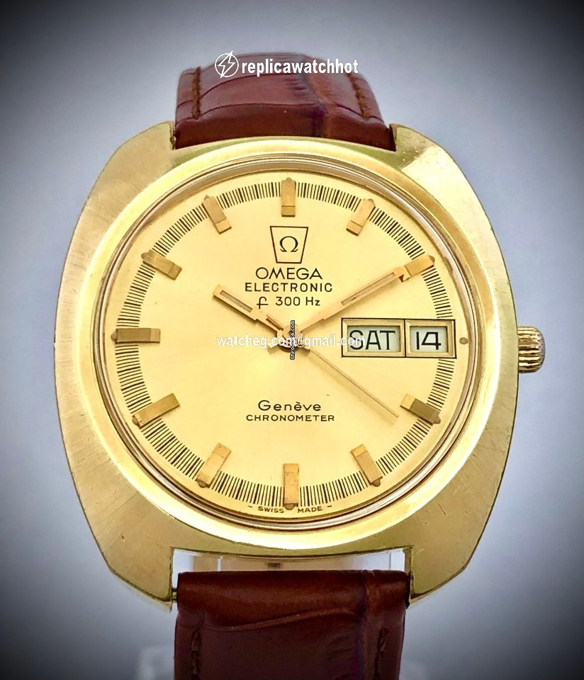Omega Mens watch Unisex Quartz Gold Steel 198.030 2