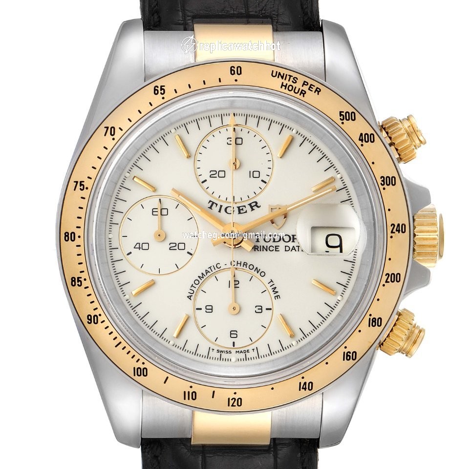 Tudor Tiger Prince Date Mens watch Unisex Automatic Gold Steel 79263 2