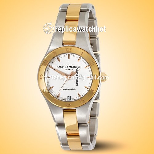 Baume & Mercier Linea Womens watch Automatic Gold Steel MOA10073 2