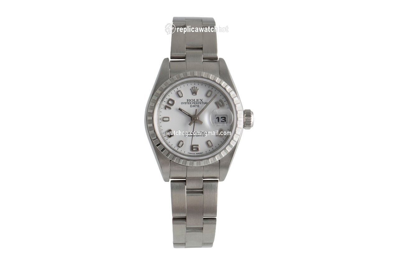 Rolex Oyster Perpetual Lady Date Womens watch Steel Automatic 79240 2
