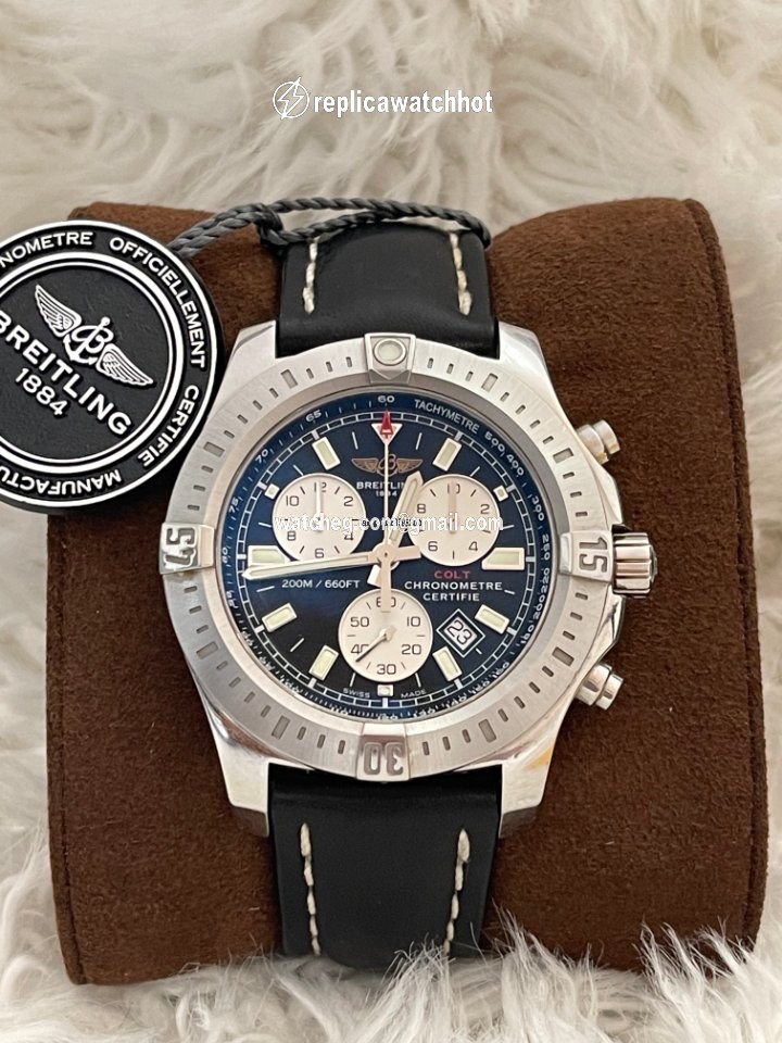 Breitling Colt Chronograph Mens watch Unisex Quartz Steel A73388111B1X1 2