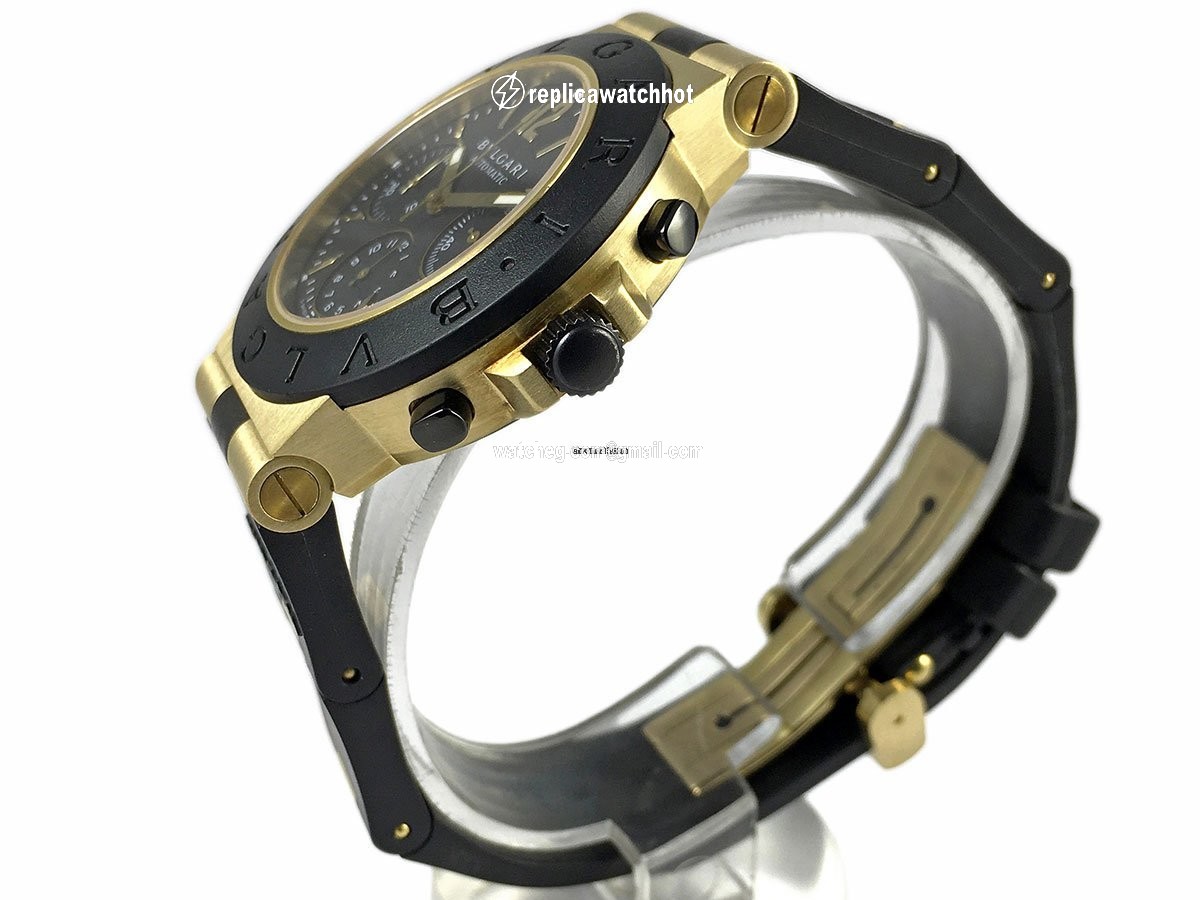 Bulgari Diagono Mens watch Unisex Automatic Yellow gold AC38G 2