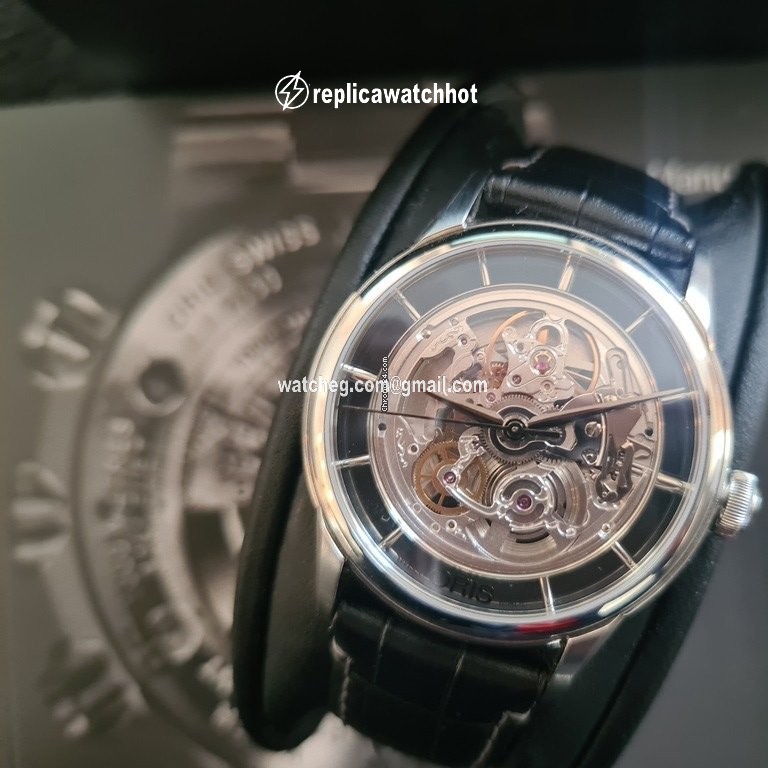 Oris Artelier Translucent Skeleton Mens watch Unisex Automatic Steel 01 734 7684 4051-07 1 21 73FC 2