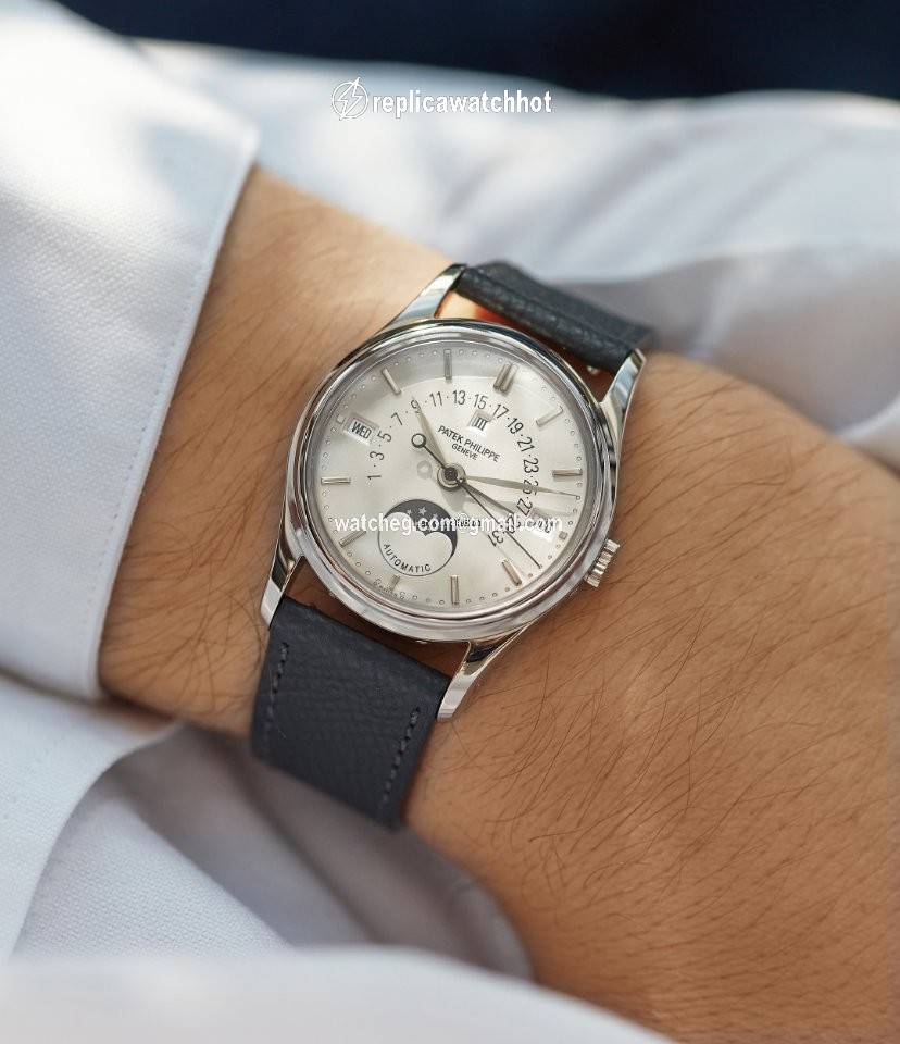 Patek Philippe Perpetual Calendar Mens watch Unisex Automatic White gold 5050G, Perpetual Calendar, White Gold 2