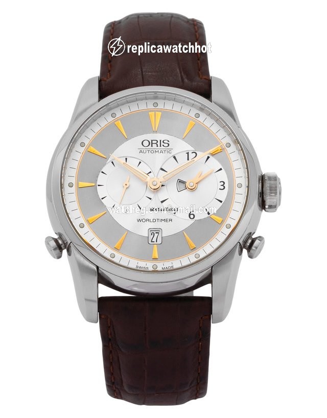 Oris Artelier Worldtimer Mens watch Unisex Automatic Steel 01 690 7581 4051 2