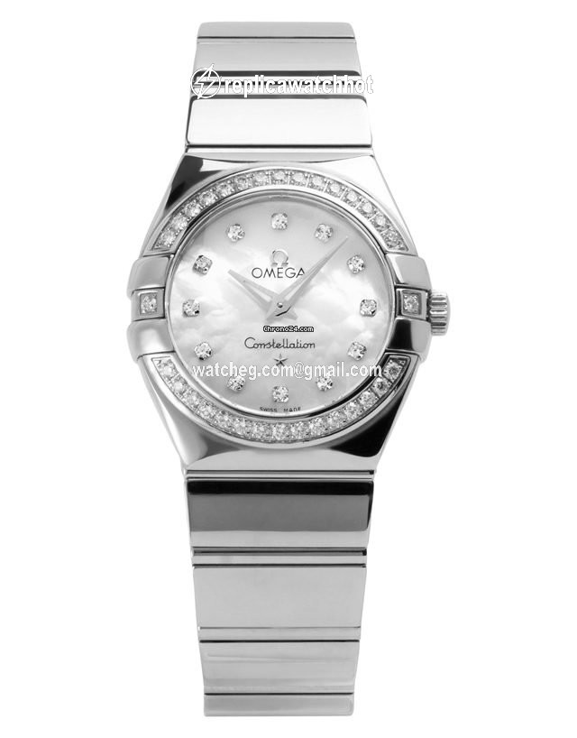 Omega Constellation Quartz Mens watch Unisex Quartz Steel 123.15.27.60.55.001 2