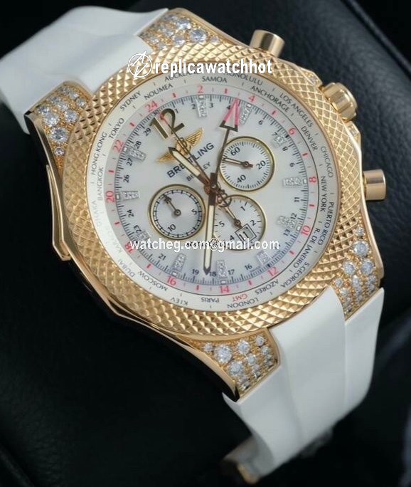 Breitling Bentley GMT Mens watch Unisex Automatic Rose gold R47362 2