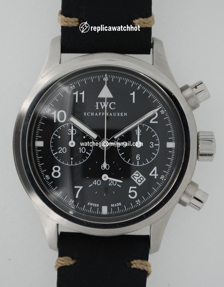 IWC Pilot Chronograph Mens watch Unisex Quartz Steel IW3740 2