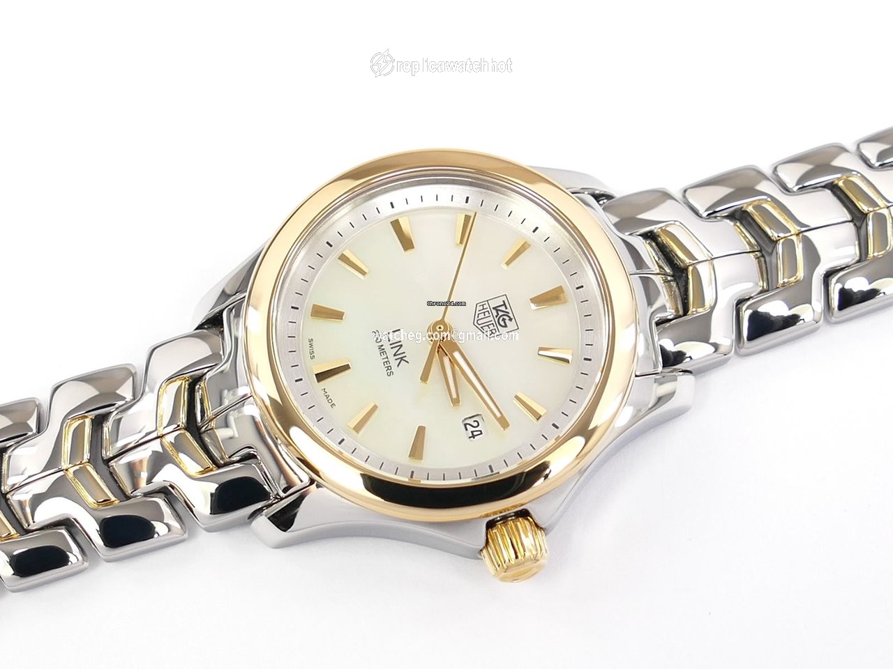TAG Heuer Link Lady Womens watch Quartz Gold Steel WJF1352.BB0581 2