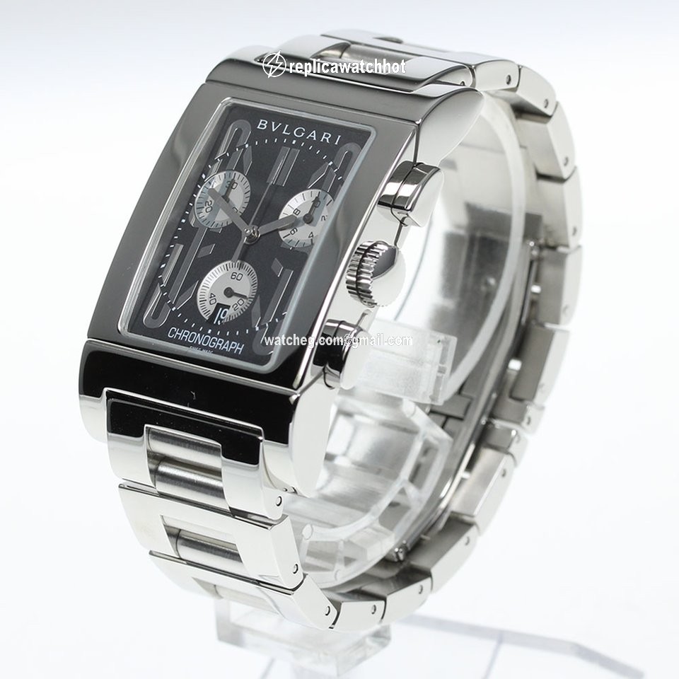 Bulgari Rettangolo Mens watch Unisex Quartz Steel RTC49S 2
