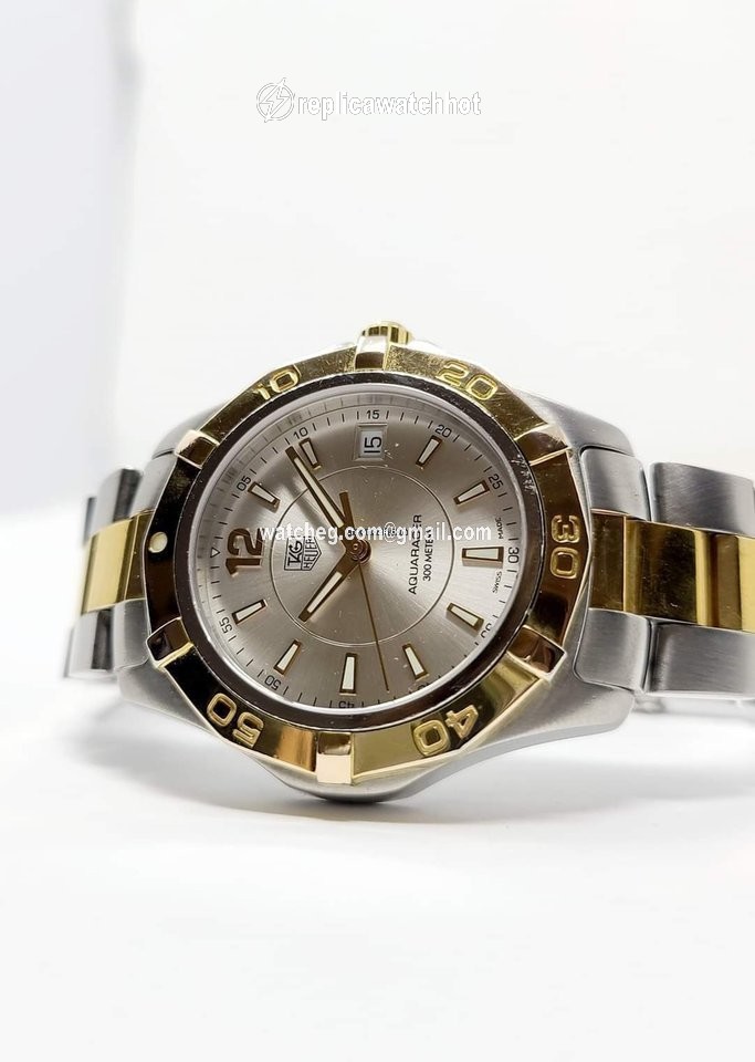 TAG Heuer Aquaracer 300M Mens watch Unisex Quartz Gold Steel WAF1120 2