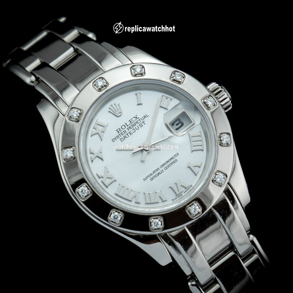Rolex Lady-Datejust Pearlmaster Mens watch Unisex White gold Automatic 80319 2