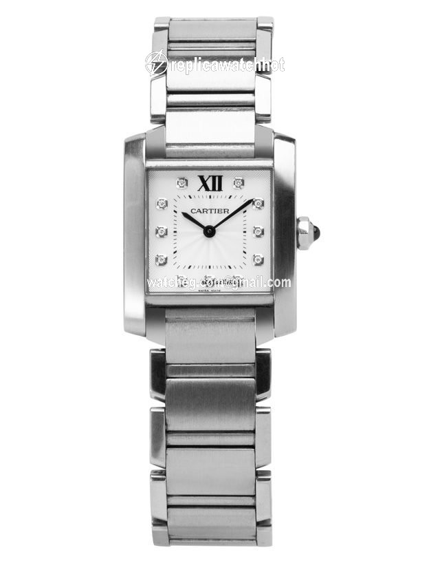 Cartier Tank Francaise Mens watch Unisex Quartz Steel WE110007 2