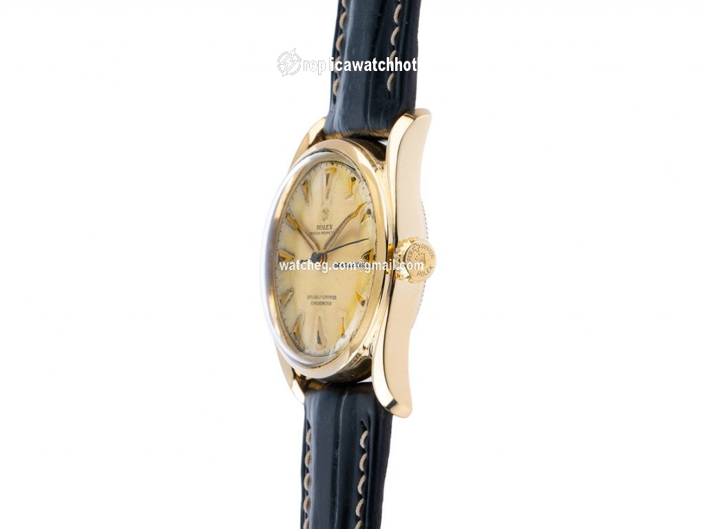 Rolex Oyster Perpetual 34 Mens watch Unisex Yellow gold Automatic 6090 2