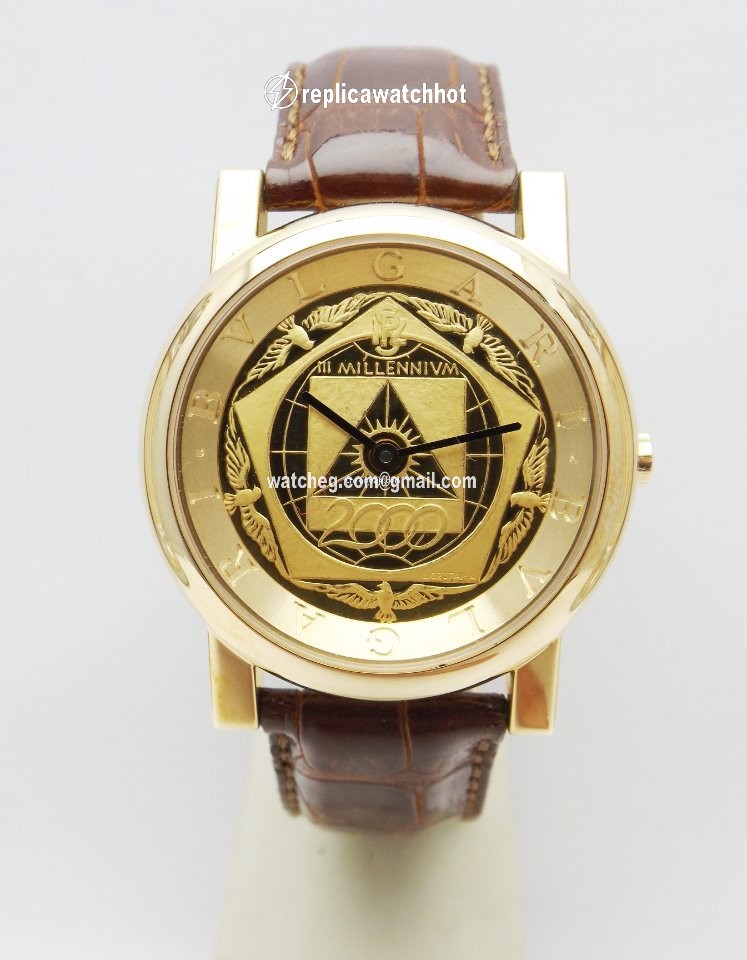 Bulgari Mens watch Unisex Automatic Yellow gold AT35GL 2