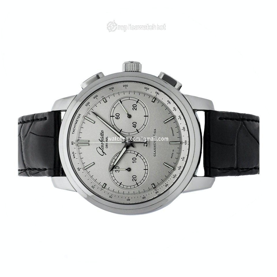 Glashtte Original Senator Chronograph XL Mens watch Unisex Automatic Steel 39-34-21-42-04 2