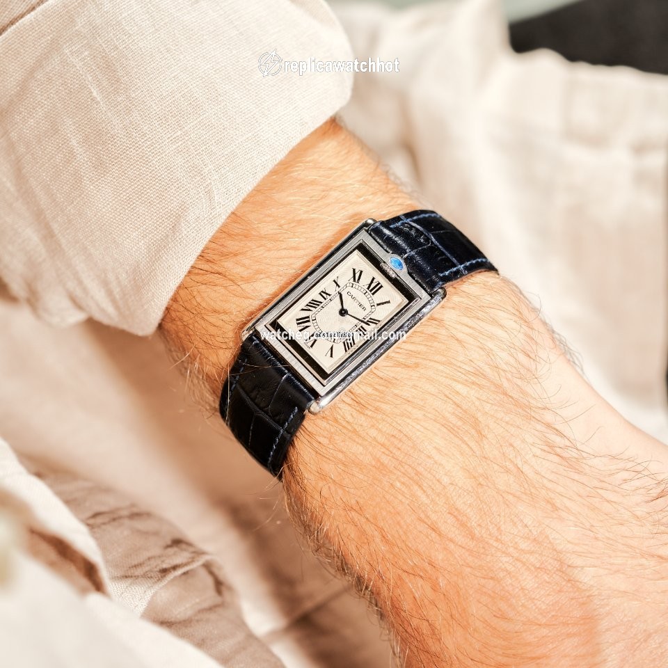 Cartier Tank Mens watch Unisex Manual winding Steel 2390 2