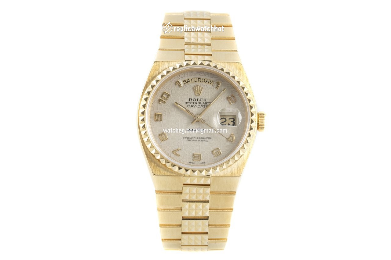 Rolex Day-Date Oysterquartz Mens watch Unisex Yellow gold Quartz 19028 2