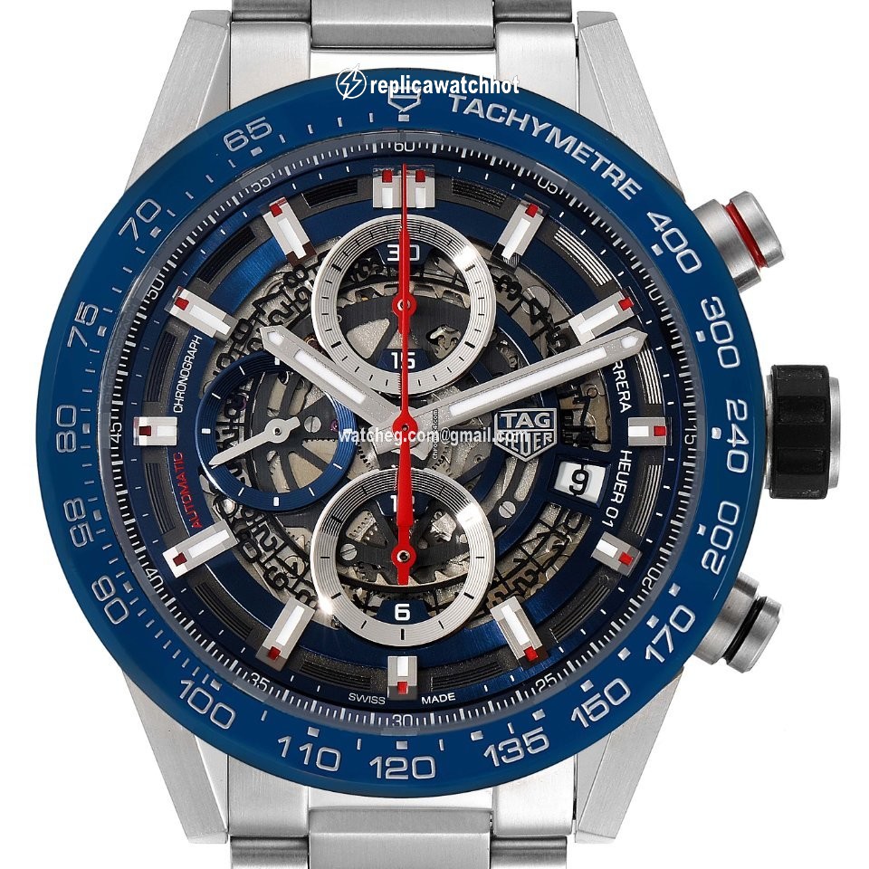 TAG Heuer Carrera Calibre HEUER 01 Mens watch Unisex Automatic Steel CAR201T.BA0766 2