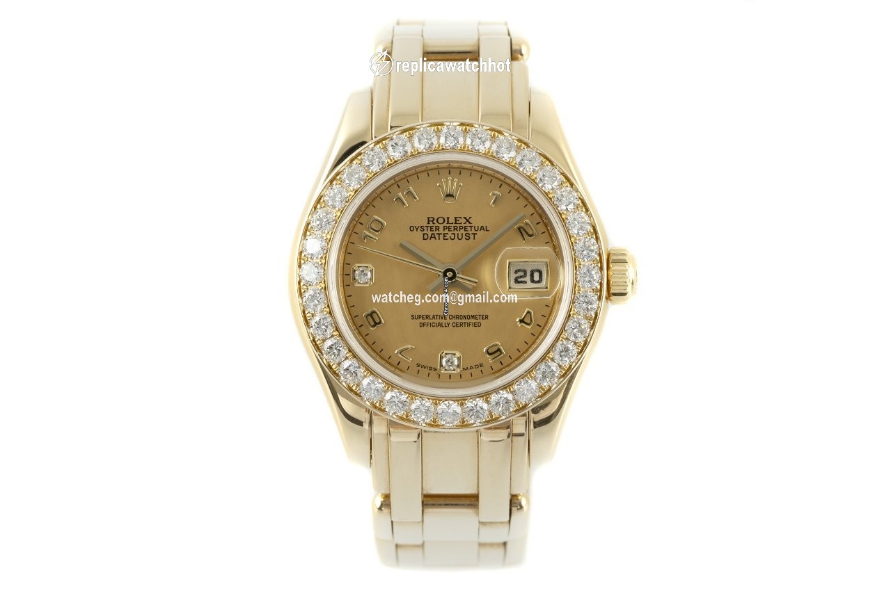Rolex Lady-Datejust Pearlmaster Womens watch Yellow gold Automatic 80298 2