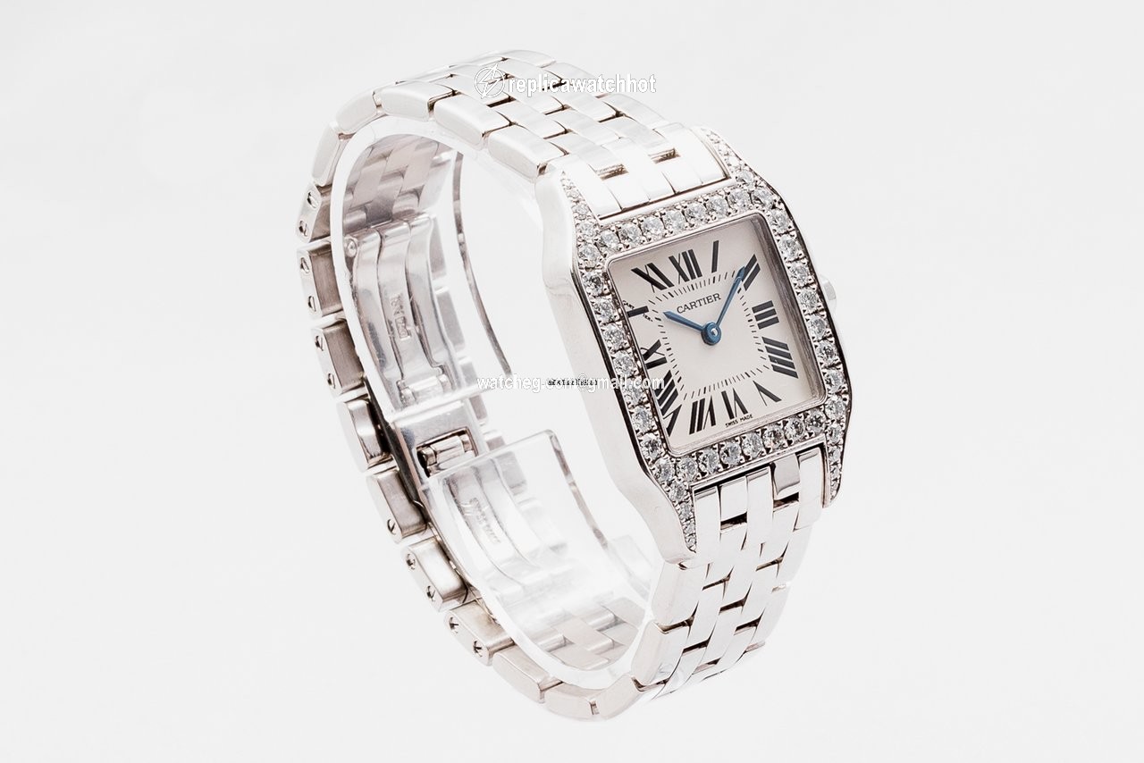 Cartier Santos Demoiselle Womens watch Quartz White gold WF9003Y8 2