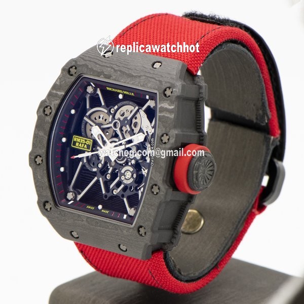 Richard Mille RM 035 Mens watch Unisex Manual winding Carbon RM035-01 2
